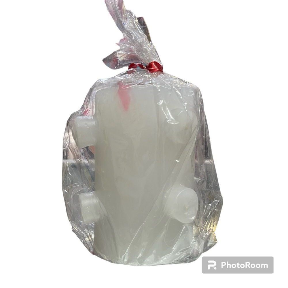 7 wick love and peace white candle/ vela de 7 mechas blanca - Picture 3 of 3